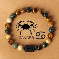 Divine Zodiac Stone Bracelet – 12 Signs, Natural Energy Jewelry