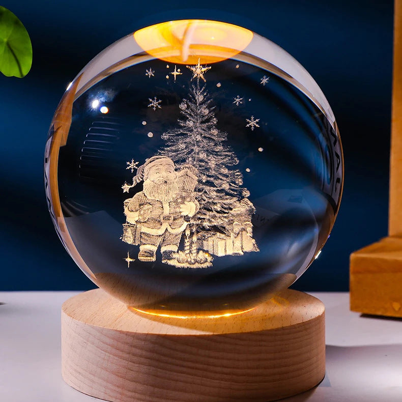 Luminous Starry Sky And Planets Moon Moon Crystal Ball Small Night Lamp Projection Ambience Light Creative Gift New Strange Gift What Else You Got?