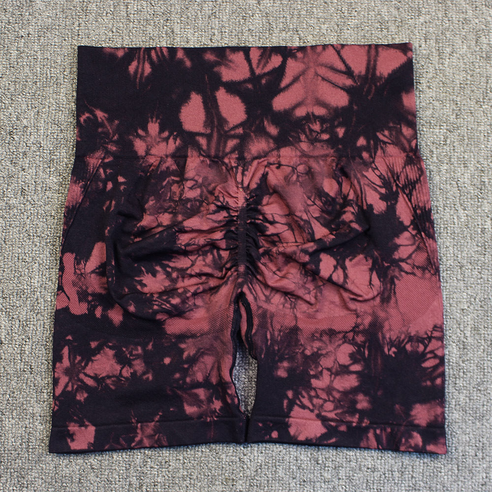 Tie-dye Printed Yoga Pants Summer Quick-drying Fitness Shorts Sexy High-waisted Hip-lifting Leggings Women Pants What Else You Got?