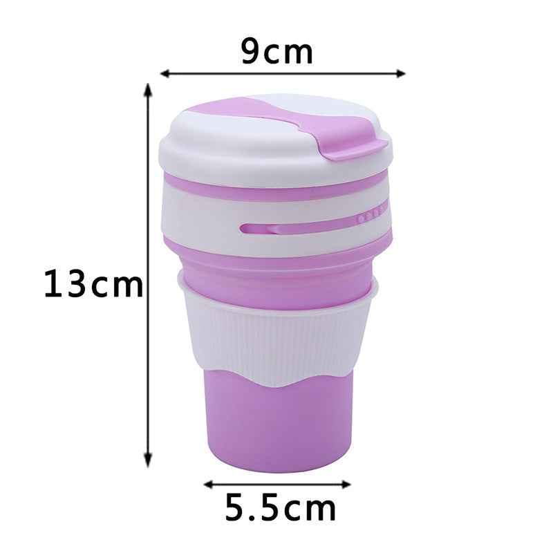 Portable Silicone Folding Cup – Compact, Reusable, Leakproof Travel Cup for Coffee, Water & Juice What Else You Got?