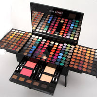 180-Color Eyeshadow & Blush Palette – Piano-Shaped Makeup Set with Mirror