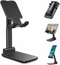 Adjustable Foldable Phone & Tablet Stand - Desktop Holder for iPhone, iPad & More - Work, Travel & Video Calls - Premium Stability & Portability