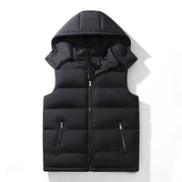 Men’s Ultra-Warm Hooded Thermal Vest – Sleeveless Insulated Jacket with Zipper Pockets (XS-3XL)