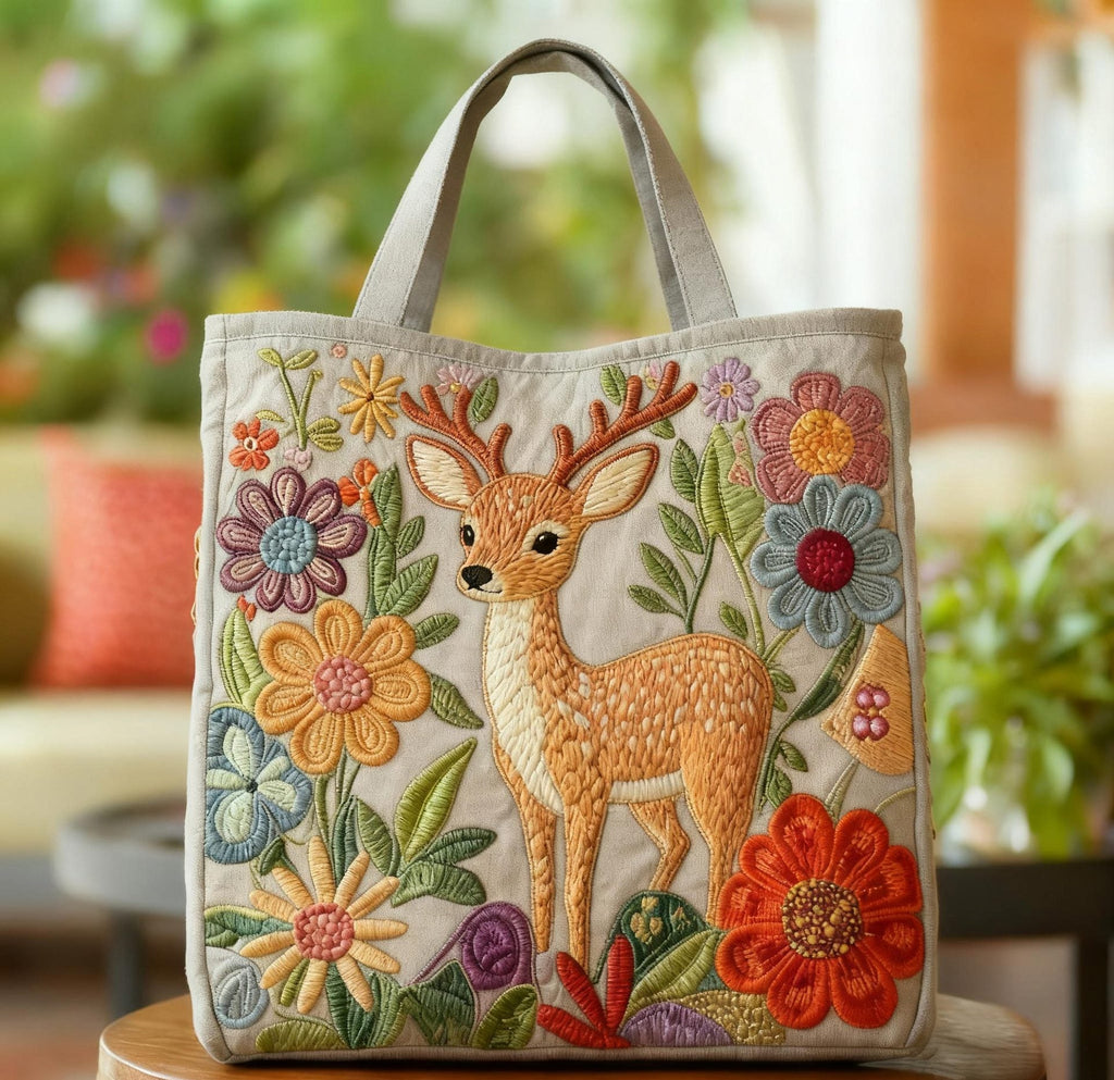 New Digital-print Tote Bag With A Personalized Floral Design In Canvas What Else You Got?