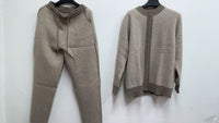 Men’s Premium Wool Winter Set – Extra-Thick Zip Cardigan & Pants Combo for Cold Weather