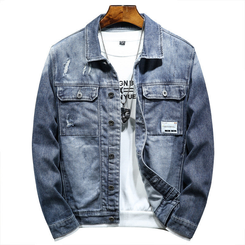 Men’s Loose Denim Jacket – Trendy INS‑Style Cotton Jean Coat for Teens & Adults (Four‑Season Wear) What Else You Got?