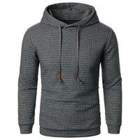 Men's Premium Jacquard Hooded Sweater - Warm Long-Sleeve Hoodie for Comfort & Style
