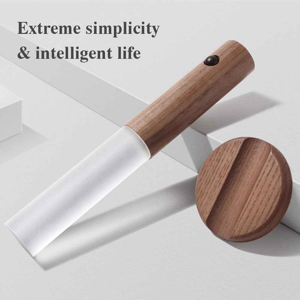 LumiGlow™ Magnetic Motion Sensor Night Light – USB Rechargeable Wooden LED Wall Lamp