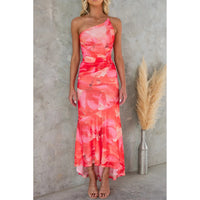 Graceful Blooms One-Shoulder Summer Dress | God's Grace in Every Stitch | Free Shipping