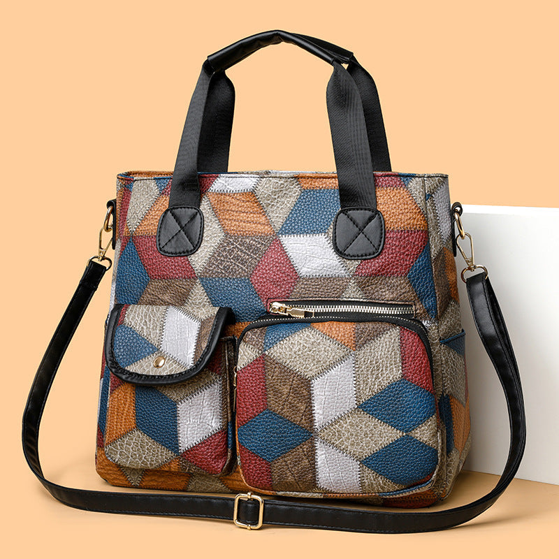 Retro Washed PU Biker Bag – Soft Leather Double‑Pocket Shoulder & Crossbody Tote What Else You Got?