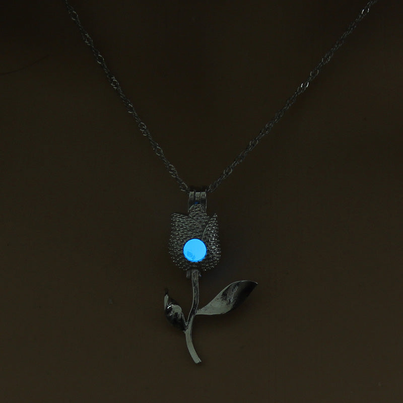 Glow‑in‑the‑Dark Rose Necklace What Else You Got?