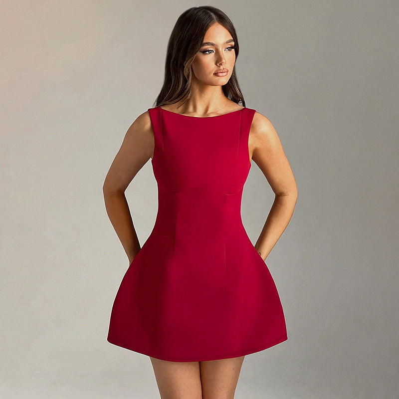 Sexy Slim-fitting Backless Dress Summer Sleeveless Short Dresses What Else You Got?