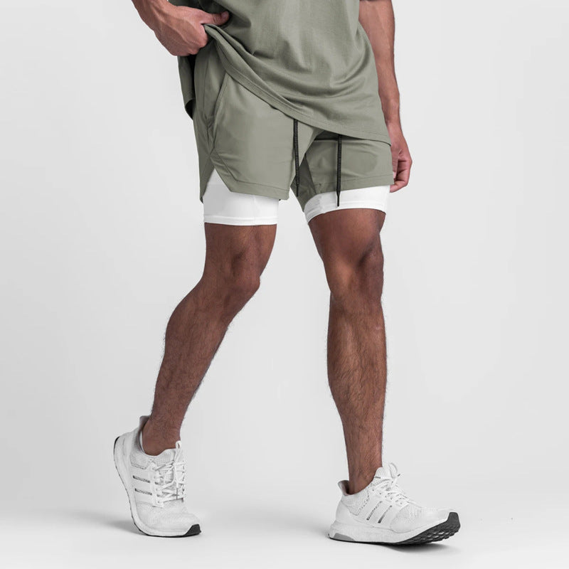 Sports Casual Quick-drying Double-layer Two-in-one Running Shorts What Else You Got?