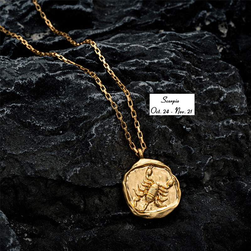 Vacuum Plating 18k Titanium Zodiac Oval Pendant Necklace What Else You Got?