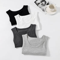 Lyocell Cotton Cool-Touch Stretch Slim-Fit Sports Vest