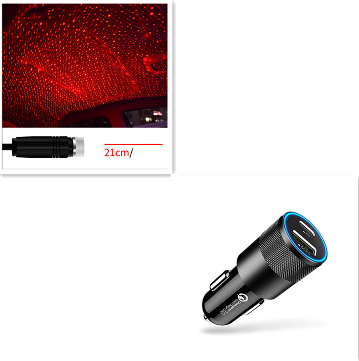 USB Starry Sky Car Light Projector – Galaxy LED Interior Ambient Lighting with Voice Control What Else You Got?