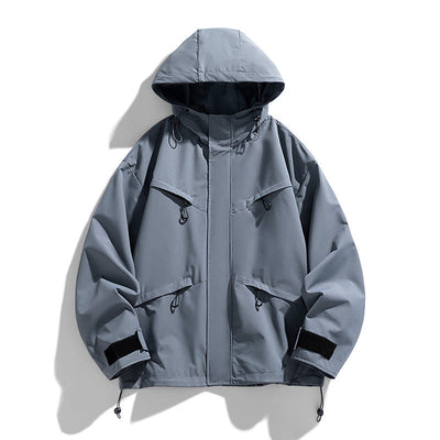 Vintage Japanese Windbreaker Jacket – Lightweight Hooded Shell for Men & Women