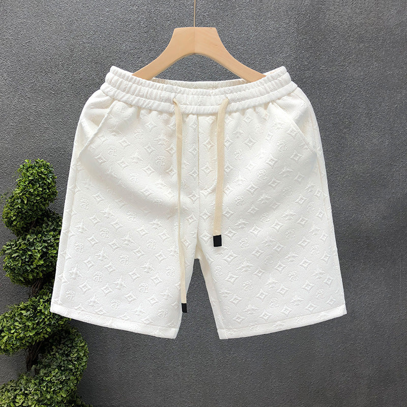 White Jacquard Shorts For Men Shorts What Else You Got?