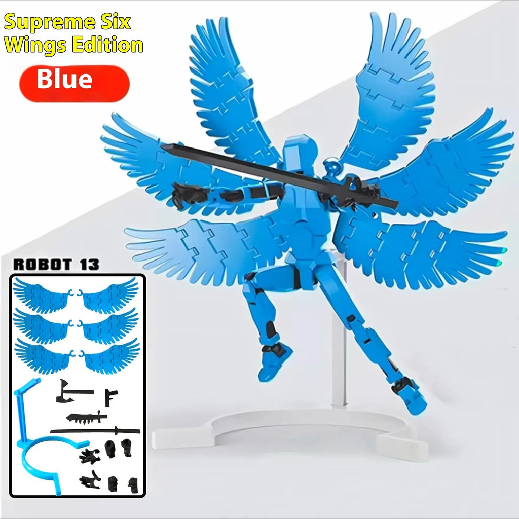 Multi‑Jointed Shapeshift Robot Figure – 3D‑Printed Movable Action Model with Weapons & Accessories What Else You Got?
