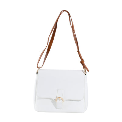 Minimalist White Crossbody Bag – Lightweight Everyday Shoulder Purse
