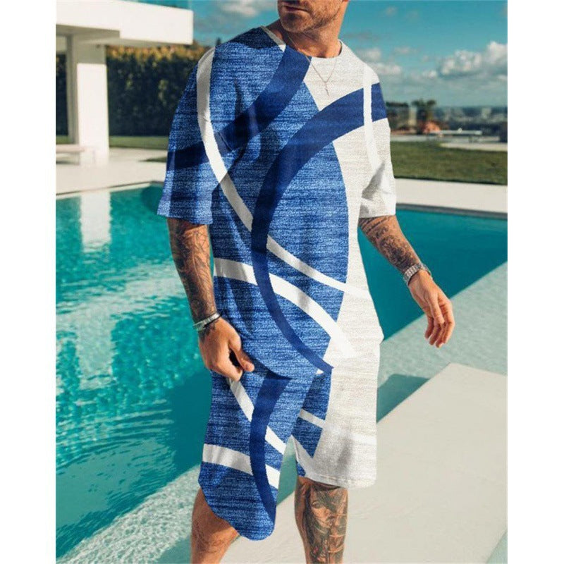 Short Sleeve Foreign Trade Men Leisure Set Suit What Else You Got?