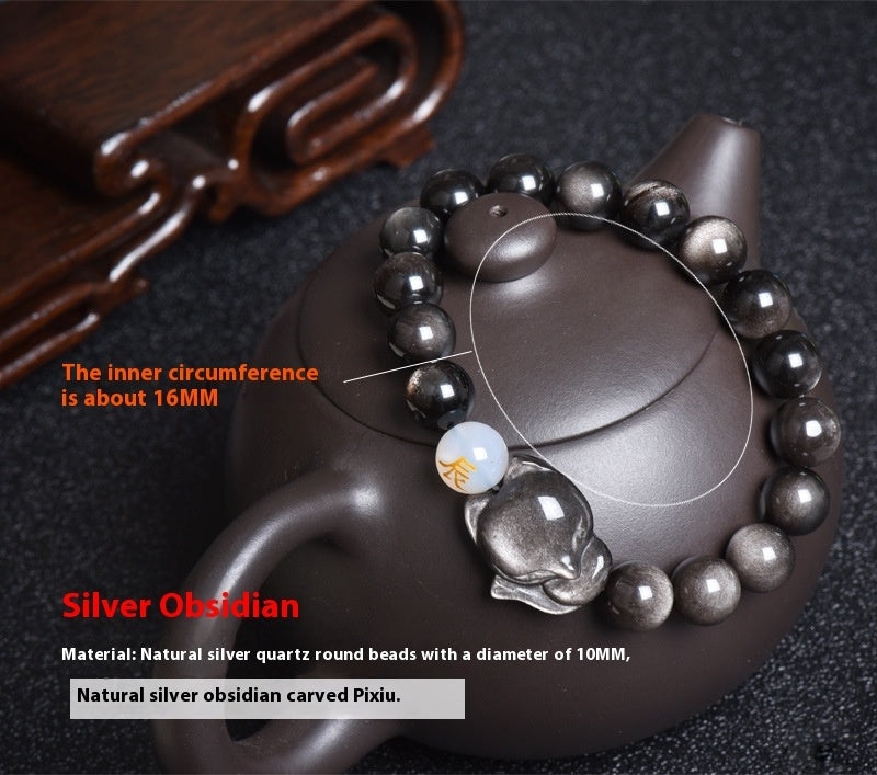 Natural Obsidian Bracelet Zodiac Guardian What Else You Got?