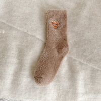 Cozy Fleece-Lined Women's Socks - Warm, Thick & Perfect for Autumn & Winter - One Size Fits Most