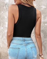 Women's Sleeveless Vest Top with Built-In Bra – Summer Comfort & Style
