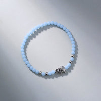 Glow-in-the-Dark Elephant Charm Bracelet – Vintage Wisdom & Strength Jewelry (Unisex)