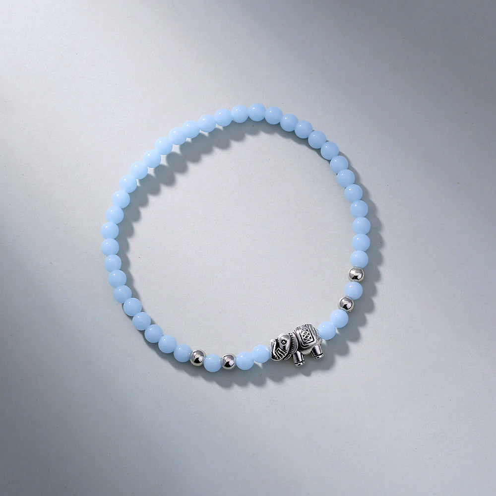 Vintage Elephant Luminous Bead Bracelet – Glow‑in‑the‑Dark Charm Bracelet (Unisex) What Else You Got?