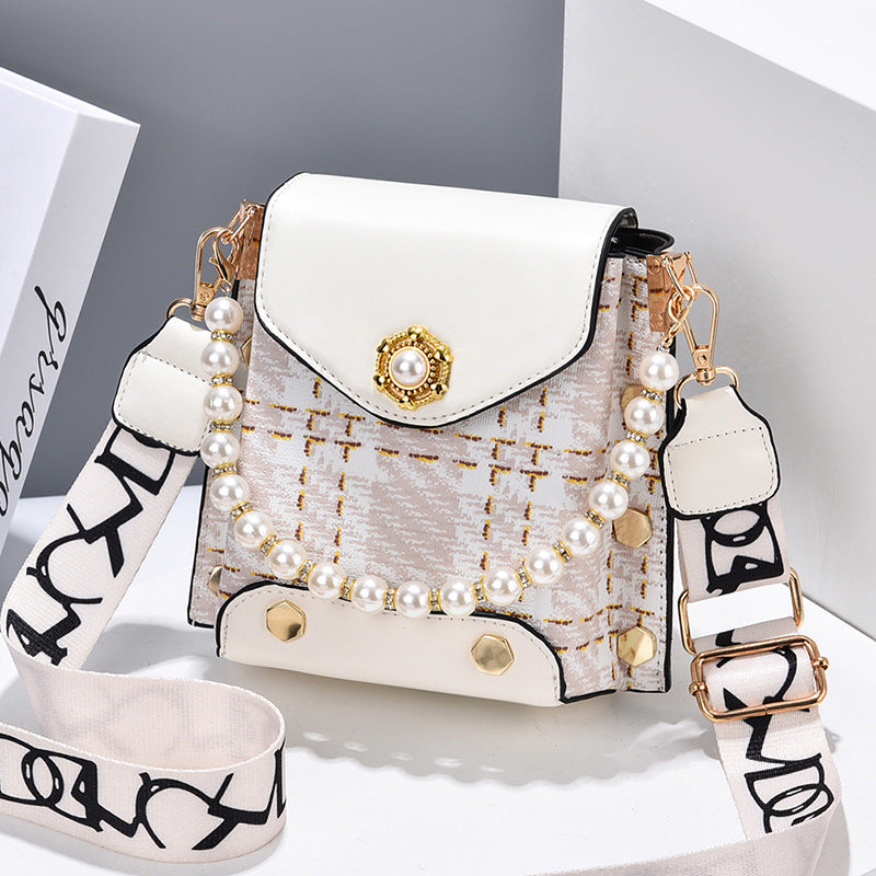 Fashion Women'S Crossbody Bag Girl'S Cute Princess Wallet Classic Shoulder Bag Summer Pearl Chain Phone Bag What Else You Got?