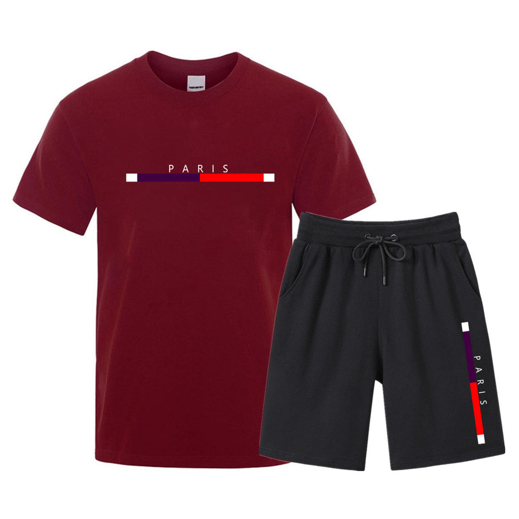 Men’s Cotton T‑Shirt & Shorts Set – Casual Printed Two‑Piece Outfit for Sports & Leisure (S–3XL) What Else You Got?