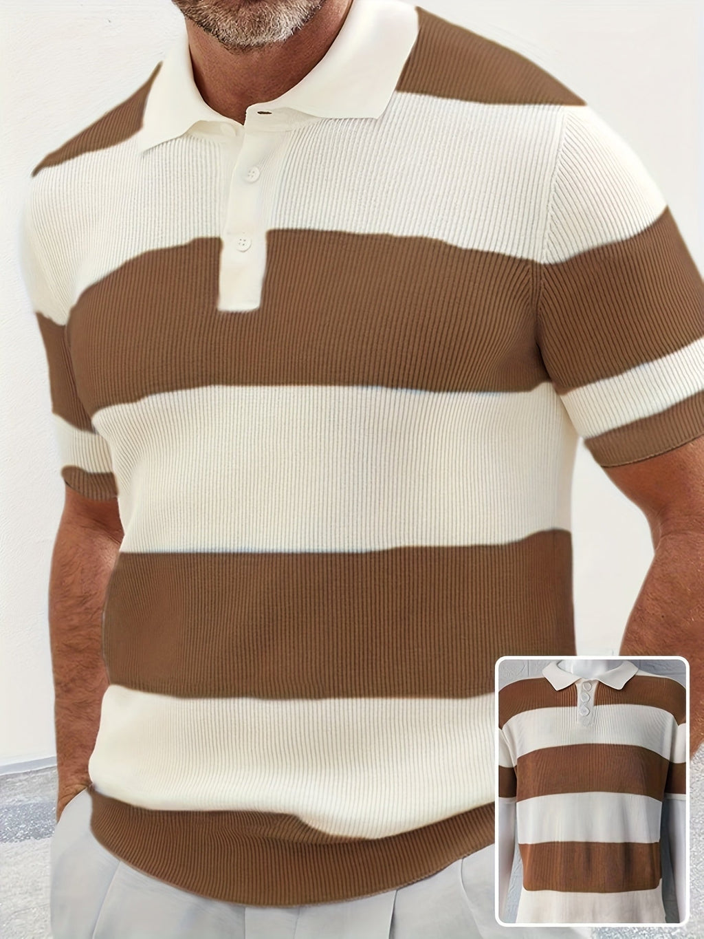 Mens Clothing Summer Fashion Lapel Sweater Short Sleeve Men Clothing Men Wears What Else You Got?