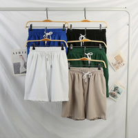 Mens Solid-Color Sports And Leisure Shorts