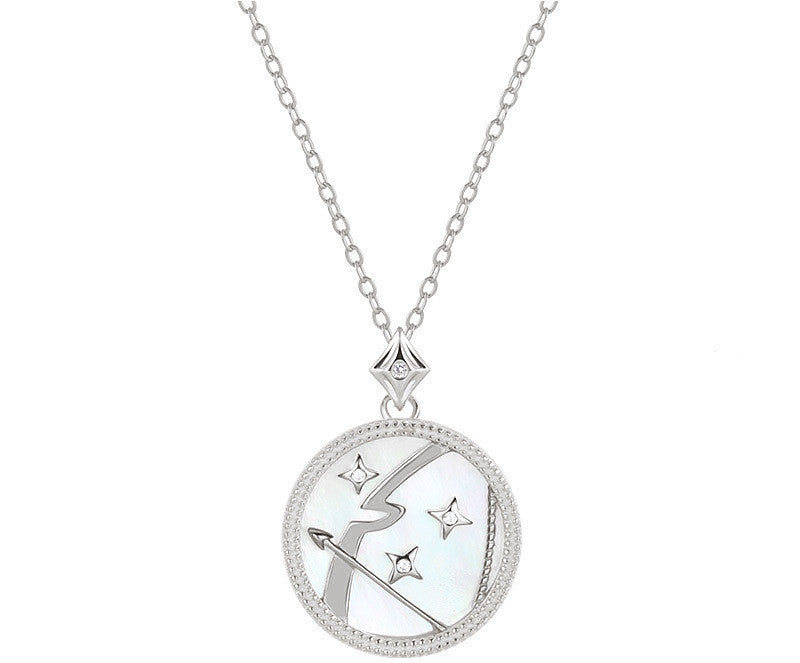 Sterling Silver Zodiac White Shell Necklace What Else You Got?