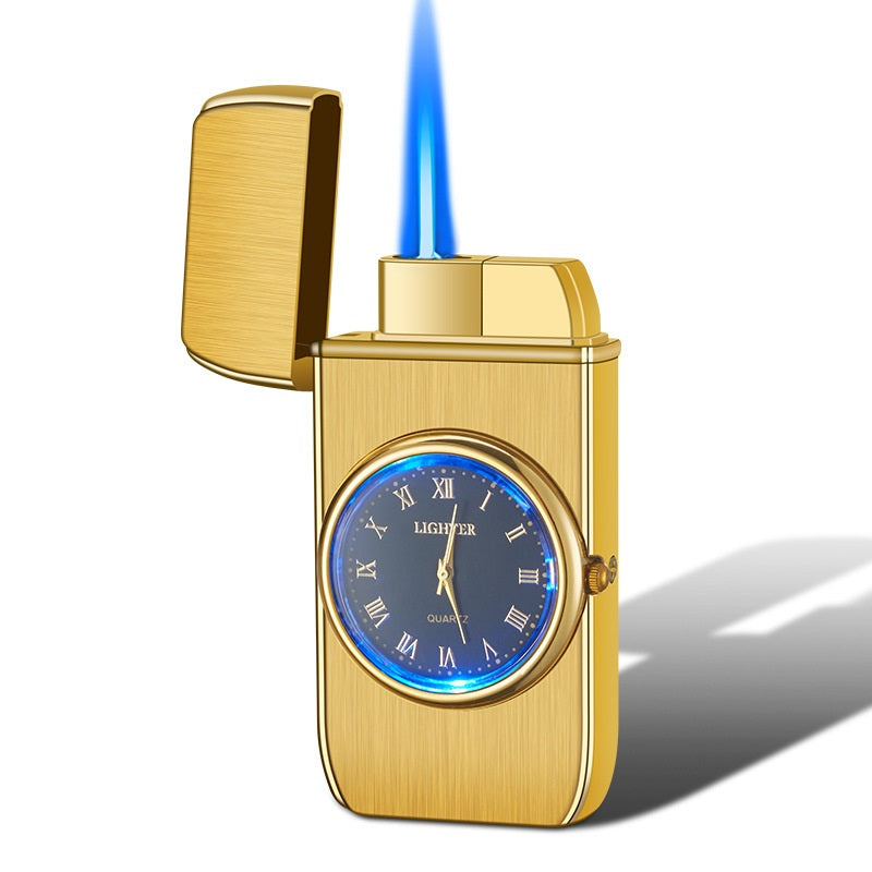 Personalized Creative Multifunctional Electronic Watch Cigarette Lighter-in-one Body Multi-purpose LED Flashing Lamp Gift Lighter What Else You Got?