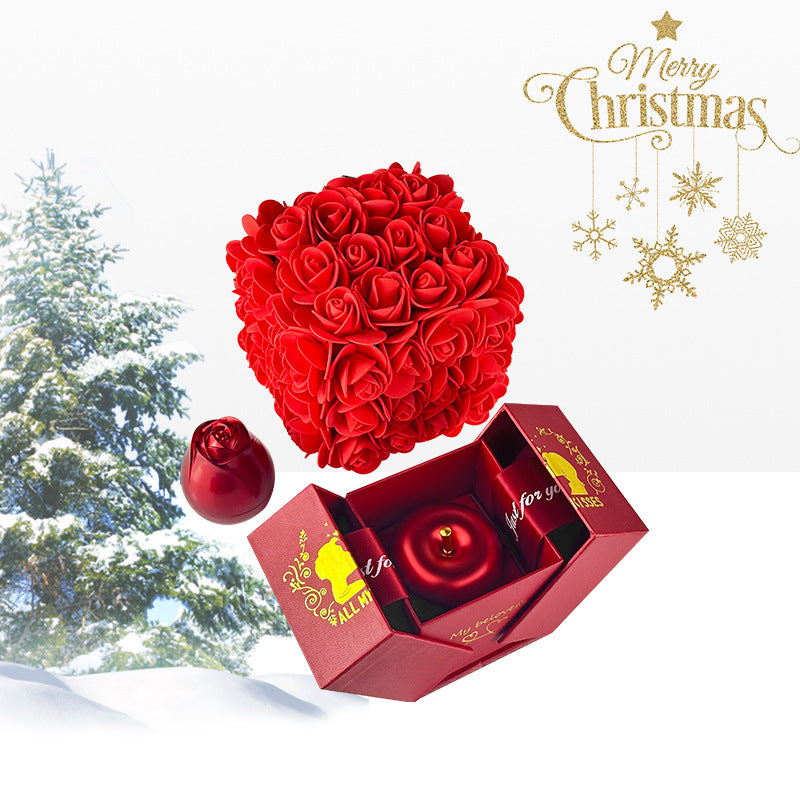Valentines Day Gift Soap Rose Gift Box Crystal Pendant Necklace Eternal Flower Jewelry Box Set Wedding Birthday Gift For Girlfriend What Else You Got?