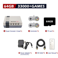 Classic Retro Gaming Console X Cube - Family-Friendly Entertainment System with 64GB/128GB/256GB Storage