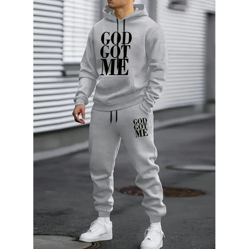 Men’s Hoodie and Pants Two-Piece Set – Casual Sporty What Else You Got?