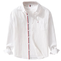 Classic British Oxford Shirt for Men - Premium Cotton Blend - Spring & Autumn Style