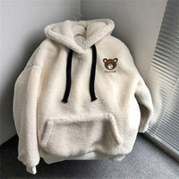 Lamb Wool Embroidered Hoodie - Ultra-Soft & Warm Gift