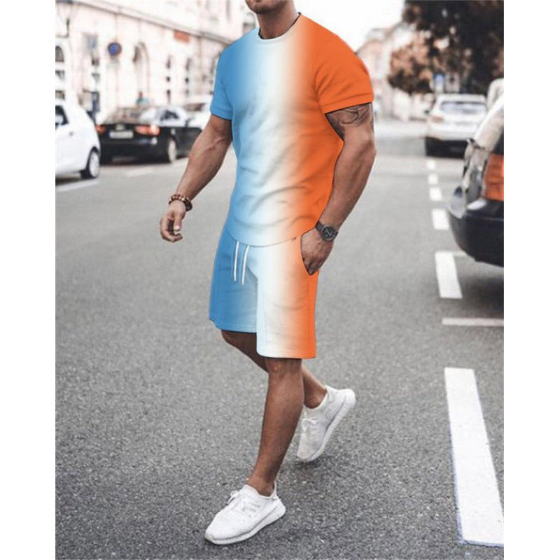 Short Sleeve Foreign Trade Men Leisure Set Suit What Else You Got?