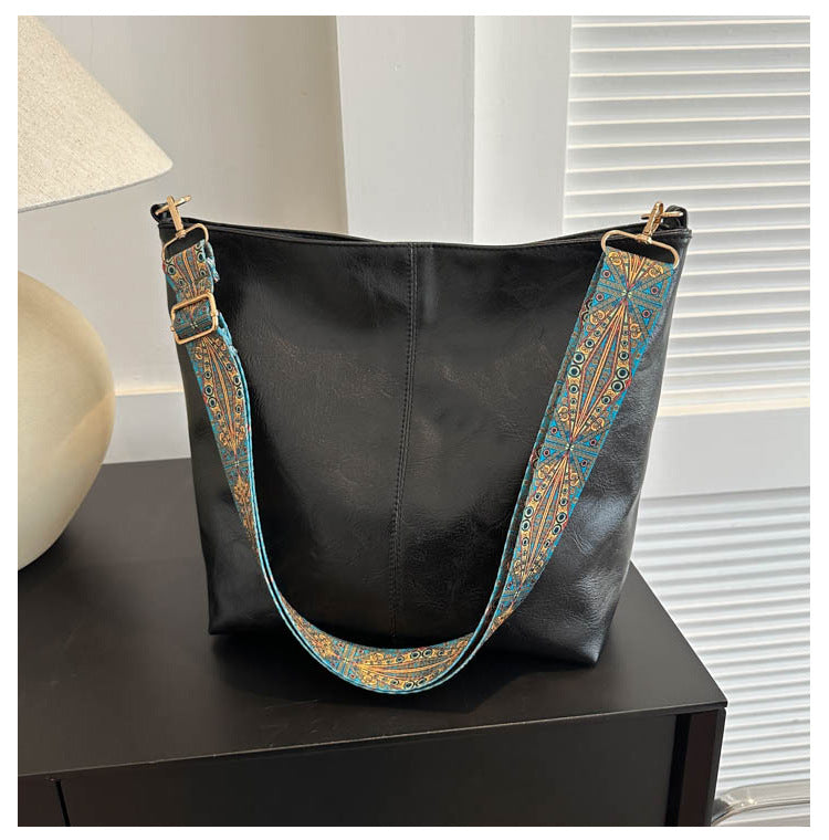 Ethnic Strap Bucket Shoulder Bag What Else You Got?