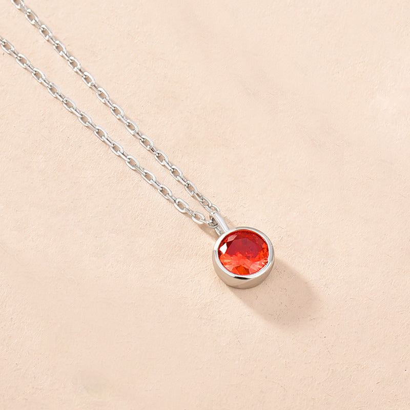Women's Fashionable Simple Sterling Silver Solitaire Necklace With Twelve Zodiac Signs What Else You Got?