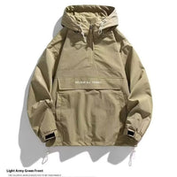 Men’s Half-Zip Hooded Pullover – Lightweight Polyester Sweatshirt M–3XL