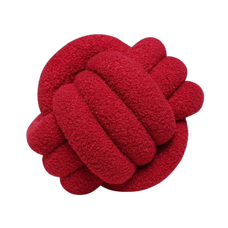 Simple Bedroom Sofa Knotted Ball Pillow What Else You Got?