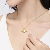 Heart-Shaped Love Necklace 2-Pack - Personalized Valentine's Day Jewelry for Him & Her - Cross Chain Alloy Pendant