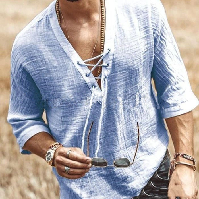 Lace Up Corn Mid Sleeved T-shirt What Else You Got?