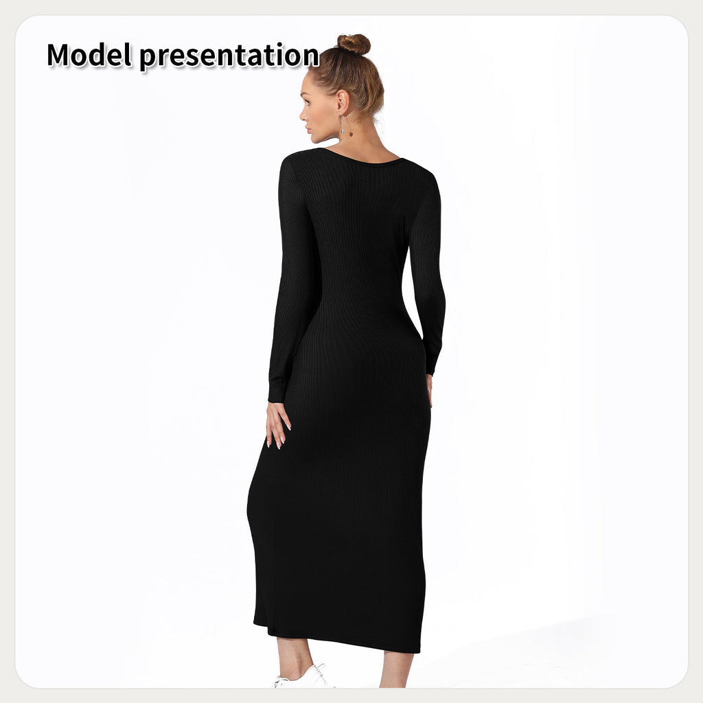 Women's Fashion Simple Solid Color Dress What Else You Got?