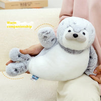 Cuddly Seal Plush Pillow - Soft & Comforting Christian Decor (35cm)